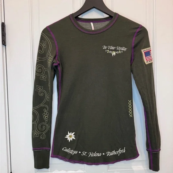 Alp N Rock Napa Valley Embroidered Crew 🍷🍇